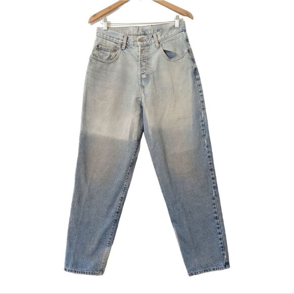 Vintage 90s Lucky Brand Button Fly Relaxed Mom Jeans Faded Distressed Size 14 - Picture 4 of 15